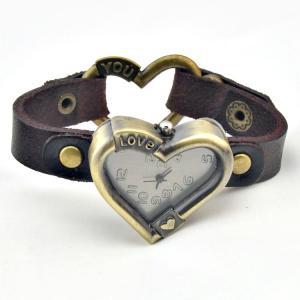 Handmade Vintage Leather Band Love Heart Classical..