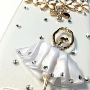 3d Handmade White Ballet Dancing Girl Design Case..