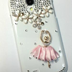 3d Handmade Pink Ballet Dancing Girl Design Case..