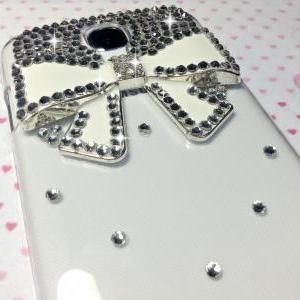 3d Handmade Bow Crystal Design Case Cover For..