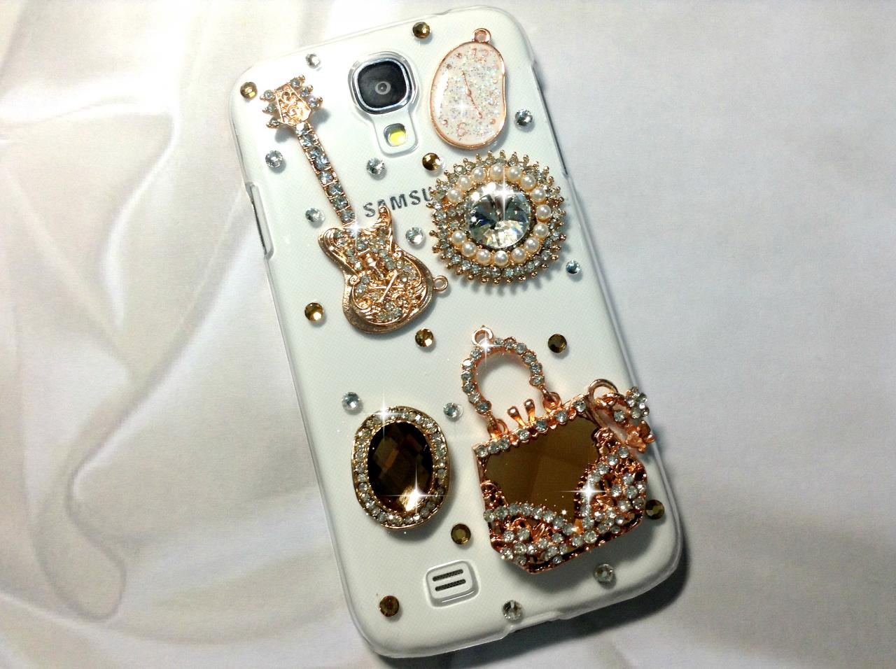 3d Handmade Luxury Crystal Design Case Cover For Samsung Galaxy S 4 S4 Iv Lte I9500 I9505